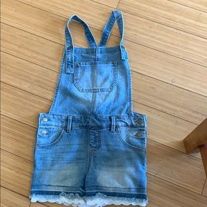 Girls overall shorts